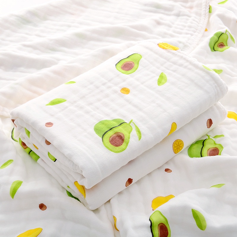 Khăn Tắm Cotton Sáu Lớp Giữ Ấm Thấm Hút Tốt Cho Bé Sơ Sinh