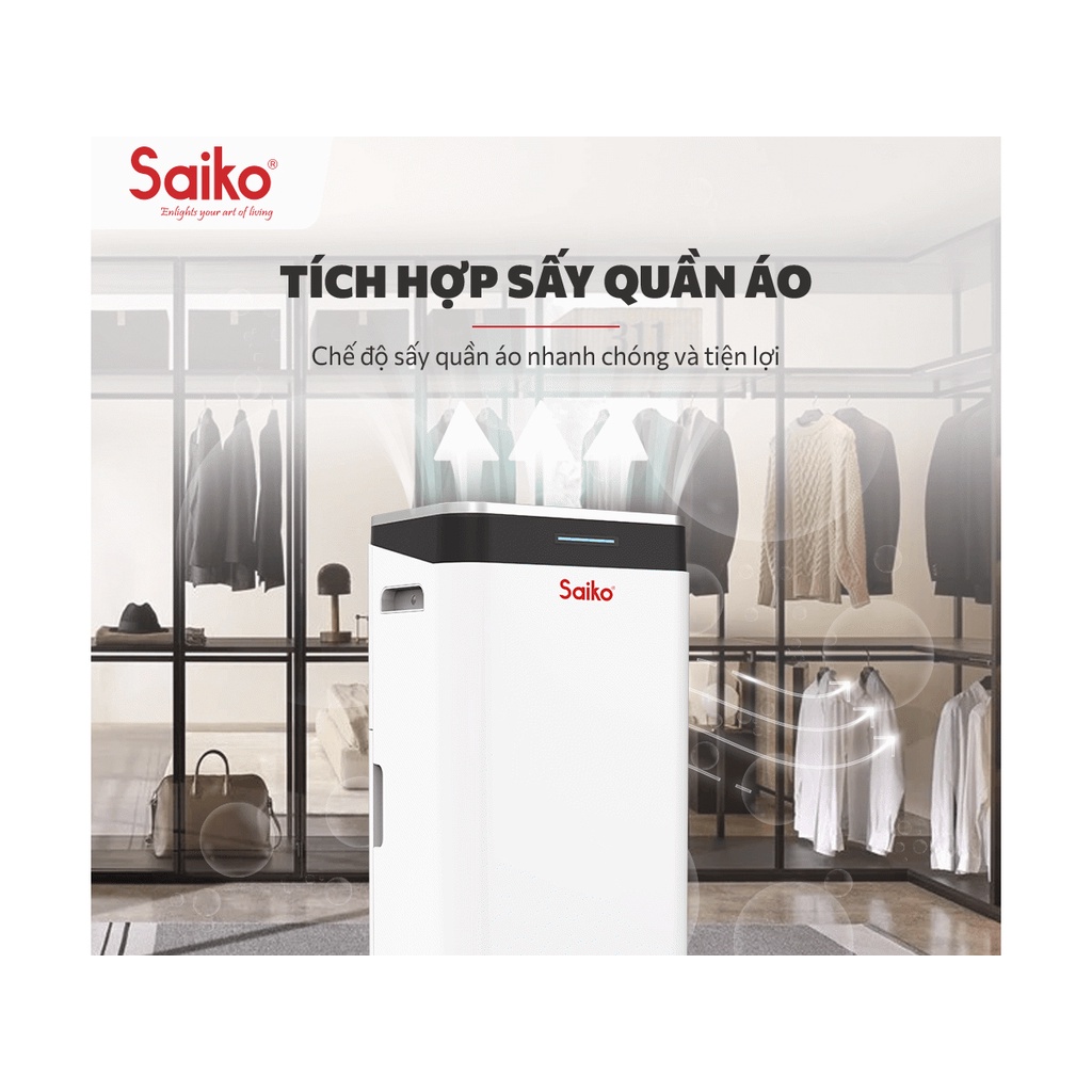 Máy hút ẩm không khí Saiko HDF-20 (20L/ngày) - Bảo hành 24 tháng - Hàng chính hãng