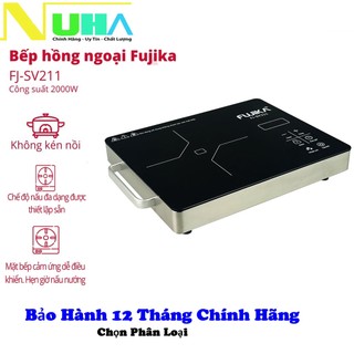 [chọn Phân Loại]Bếp Hồng Ngoại không kén nồi Fujika/NKmedia/Osako/Ladomax, Mặt Kính Cường Lực, phím cảm ứng