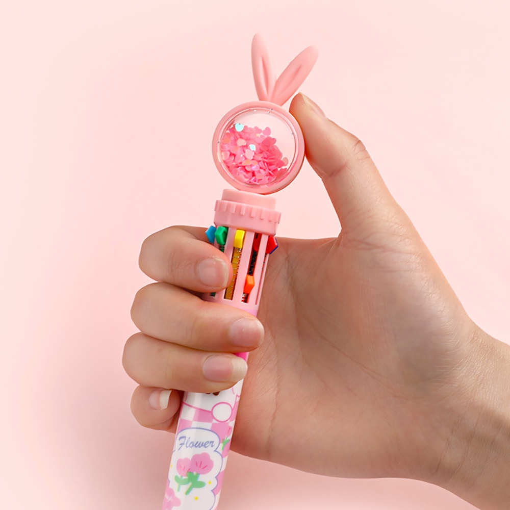 Bút Bi Ngòi 0.5mm 10 Màu Sắc Xinh Xắn