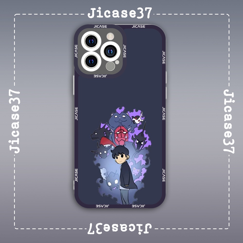 Ốp lưng iphone cạnh vuông Jicase JMcase Solo Leveling Manhwa Truyện Tranh Hàn Quốc x/xs/11/12/pro/max/plus/promax