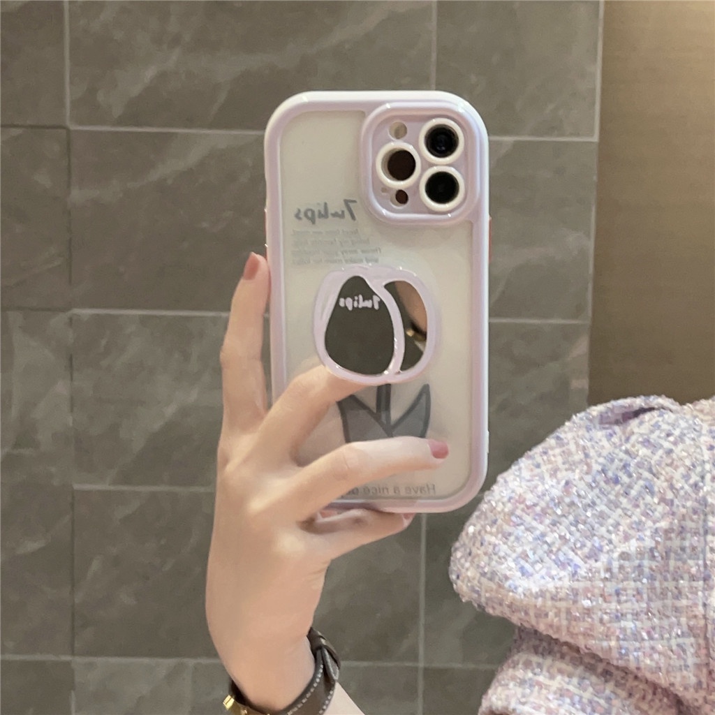 Ốp Điện Thoại TPU Mềm Họa Tiết Hoạt Hình Tráng Gương Cho iphone 14 Pro Max 13 Pro Max 12 Pro Max