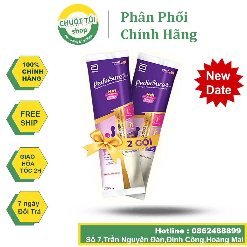 Sữa Pediasure dạng gói nhỏ 49g hương vani
