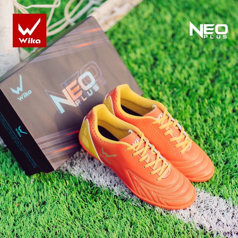 Giày Wika Neo Plus chính hãng nguyên hộp màu xanh giá rẻ cao cấp đá banh bóng sân cỏ nhân tạo tập luyện thi đấu giải nam
