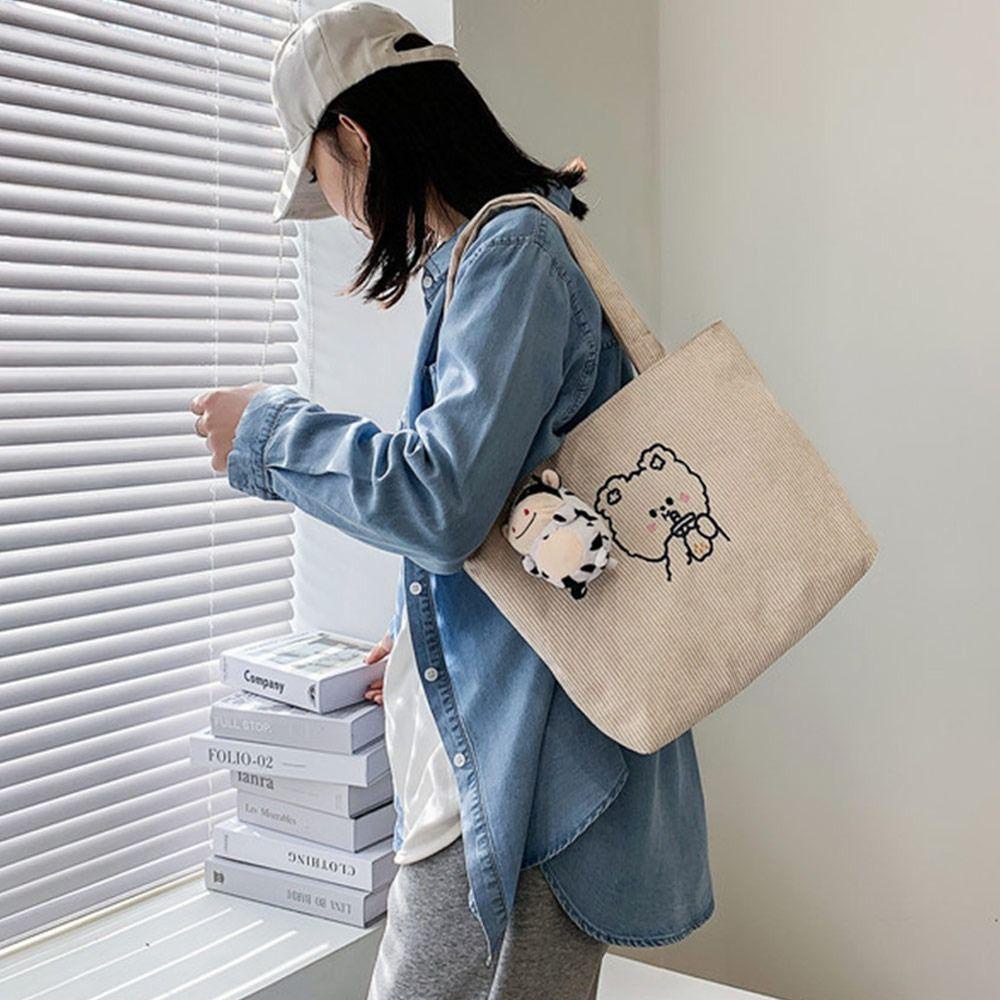 Túi Xách Tay In Hình Hoạt Hình Thời Trang Mùa Thu Đông Dành Cho Nữ