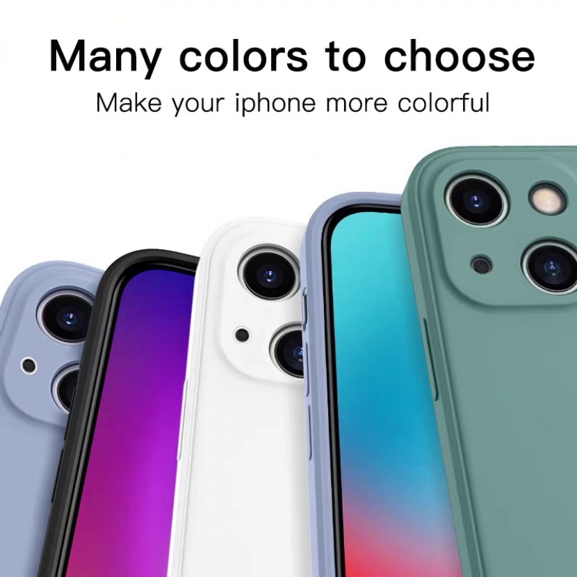 Ốp Điện Thoại Silicon Mềm Chống Sốc Sang Trọng Cho iPhone 14 13 7 6 6S 8 Plus 11 12 Pro X XR XS Max