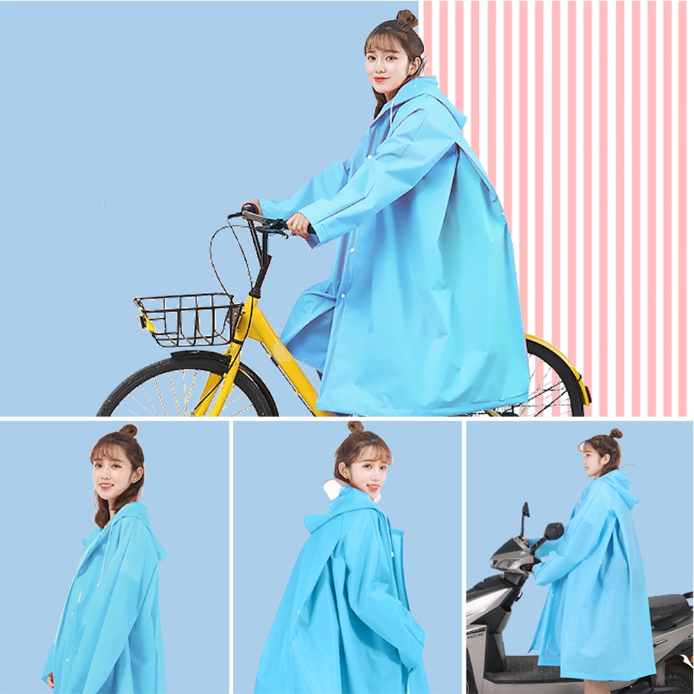 Áo mưa EVA 4 trong 1 tiện dụng khi chạy xe máy / xe đạp