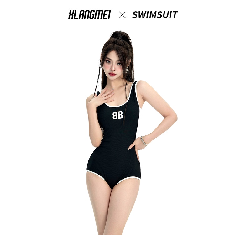 Bikini liền thân 1 mảnh cúp ngực 2 dây quảng châu LUHAZO che khuyết điểm nâng ngực bánh bèo Hàn Quốc 0864 & 650 C-11 | BigBuy360 - bigbuy360.vn