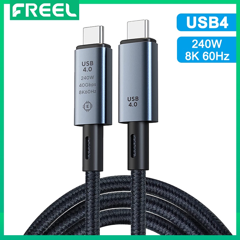 Dây Cáp Sạc 4 USB4 1M Ultra HD 8K @ 60Hz 240W 40Gbps Tương Thích Với MacBook Pro M1 iPad Galaxy S22 Mac Mini