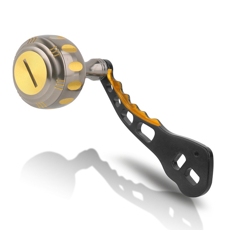 1 Cặp Tay Quay Máy Câu Cá Bằng Kim Loại Titan Màu Sắc