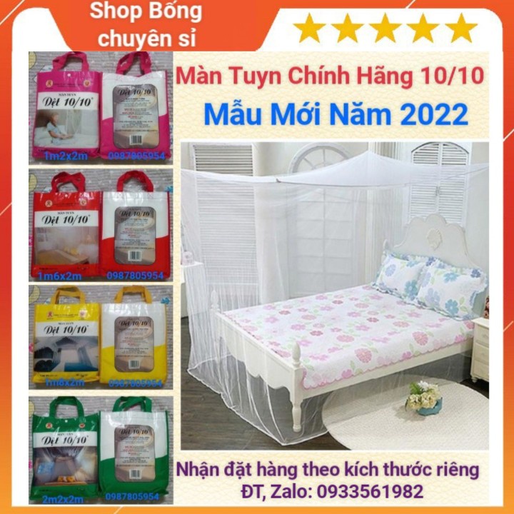 Màn Tuyn May 10 Hàng Chính Hãng, Mùng Màn Tuyn Cao Cấp May 10 Đủ Kích Thước