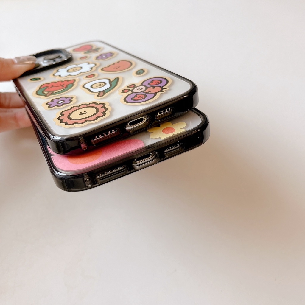 Casetify Ốp Điện Thoại Acrylic Cứng In Hình Hoa Và Ong Cho iPhone 15 14 13 12 11 Pro Max Plus