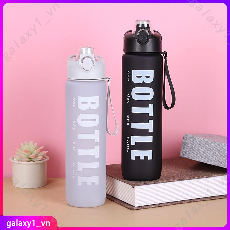 Bình Nước Chống Rò Rỉ Độ Dốc 1l Bình Tập Thể Dục Thể Hình 1000Ml Với Thang Đo Thời Gian Tạo Động Lực Bình Uống Dành Cho Đạp Xe Ngoài Trời Không Chứa Bpa (Galaxy1)