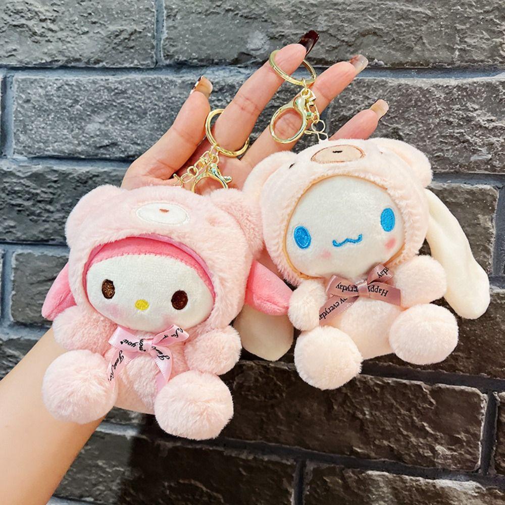 Móc Khóa Hình Thú Nhồi Bông Dễ Thương Sáng Tạo