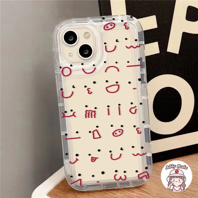 Ốp Điện Thoại TPU Mềm Trong Suốt In Hình Biểu Tượng Cảm Xúc Thời Trang Cho IPhone 14 Pro Max 13 12 11 Pro Max