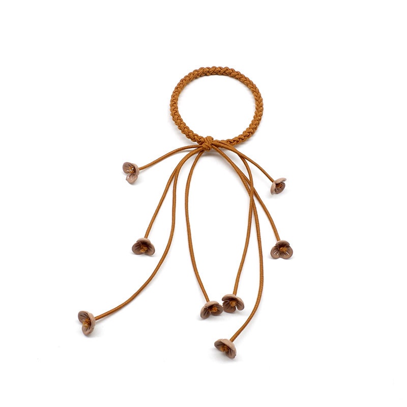 Dây Buộc Tóc Cao Su Thắt Nút Họa Tiết Hoa Ngọt Ngào Cho Nữ