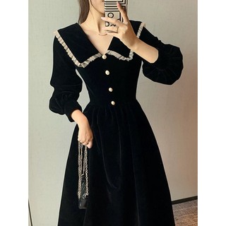 Váy nhung đỏ 2234
