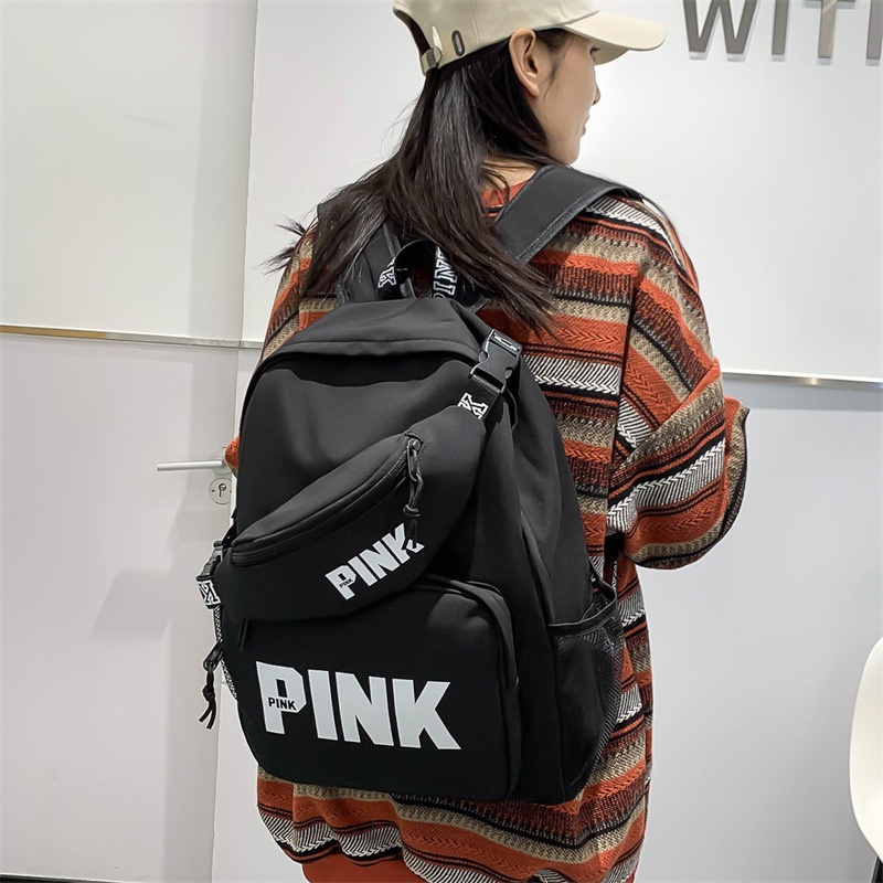 Balo In Logo &quot;Pink&quot; Dành Cho Nam Và Nữ