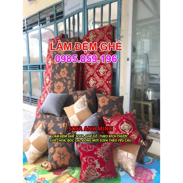 Đệm Ghế Phòng Khách Đặng Thùy Trâm-Cầu Giấy Hà Nội, Đệm da ghế gỗ đẹp ở Đặng Thùy Trâm-Cầu Giấy