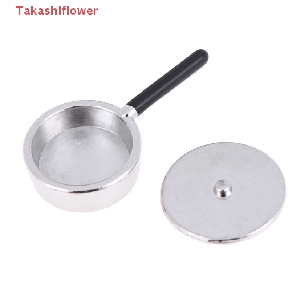 Set 4 Mô Hình Nồi Nấu Ăn Mini Bằng Kim Loại Tỉ Lệ 1: 12 Trang Trí Nhà Búp Bê