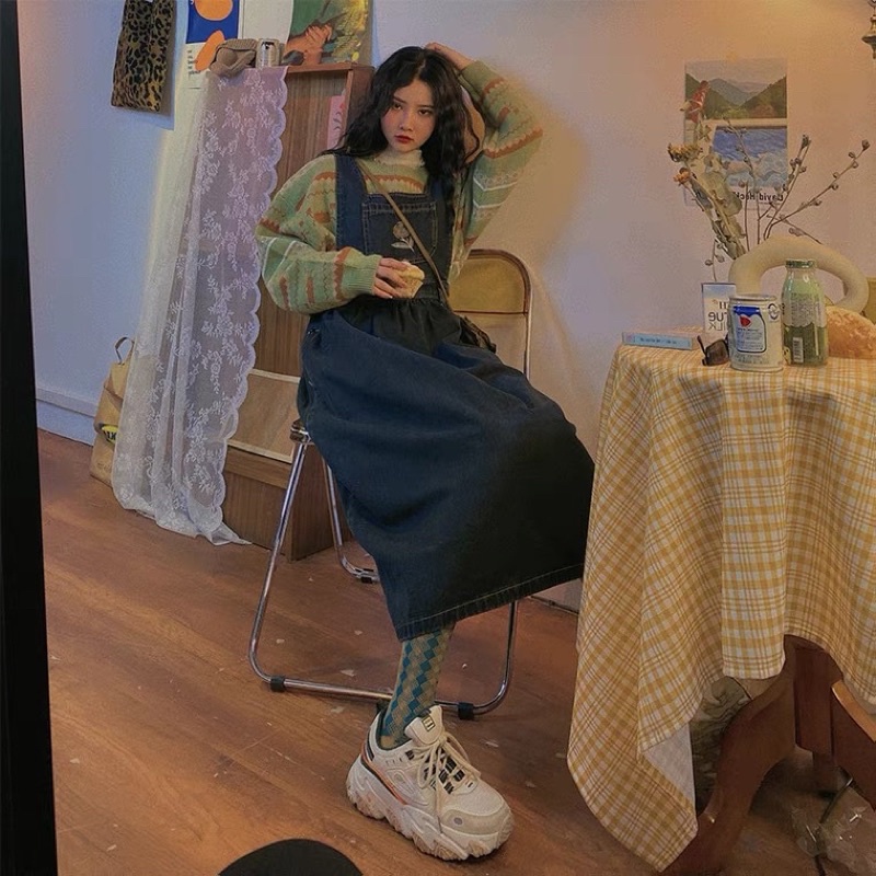 Váy yếm jeans bigsize ulzzang ORDER