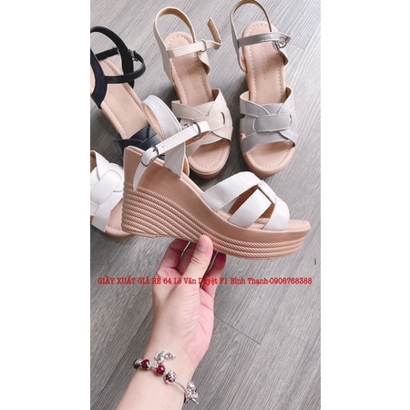 Giầy sandan xuồng đế cao 9p đúp trước cao 2,5cm