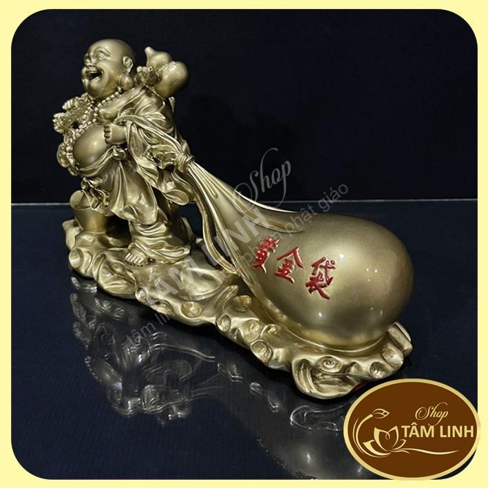 Tượng phật Di Lặc kéo tiền trên bao tải - Mandala Sala