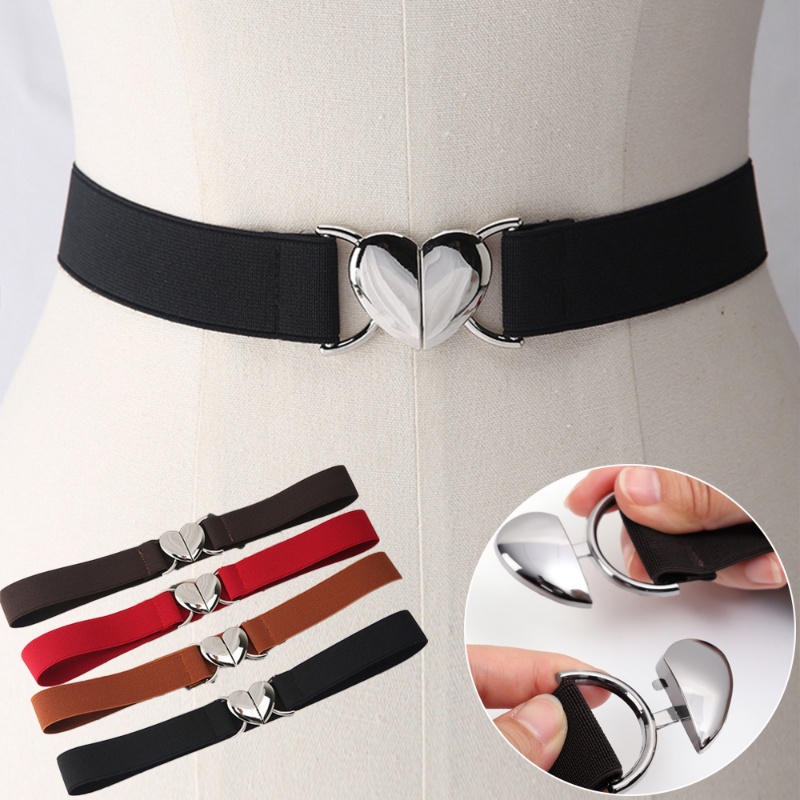 Thắt Lưng Vải Canvas Khóa Hình Trái Tim / Nhiều Màu Tùy Chỉnh Thời Trang Cho Nữ