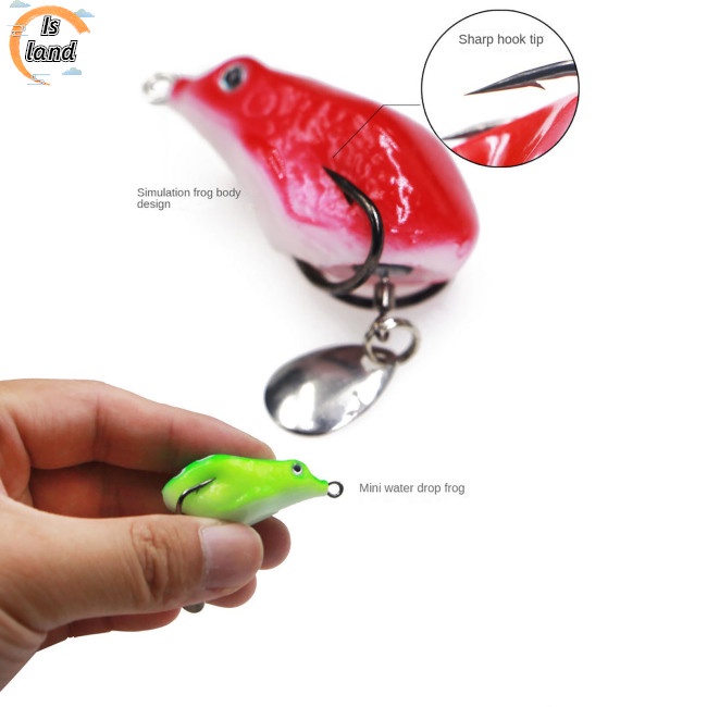 Mồi Câu Cá Giả Bằng Silicone Hình Ếch Mini 4cm 6g Nhiều Màu Sắc