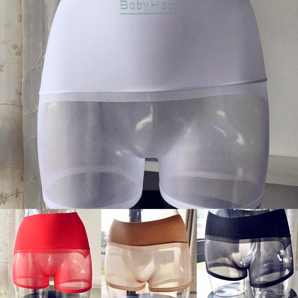 Men Boxer Shorts Seamless See-through Underwear Sexy Pantyhose Underpants Trunks Underwear#BBHOOD