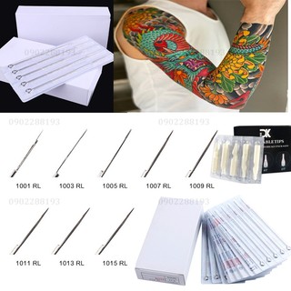 Combo 10c kim xăm kèm ngòi [Tặng quà + Freeship] 💝 Kim Cây xăm hình sắc bén bám mực- Tất cả các size