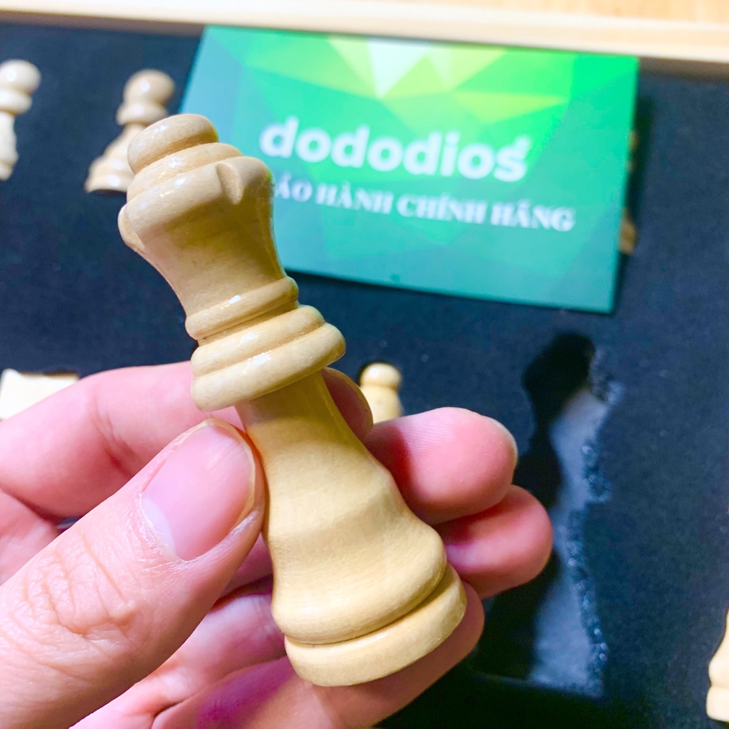 Bộ cờ vua gỗ nam châm cao cấp - chính hãng DoDoDios