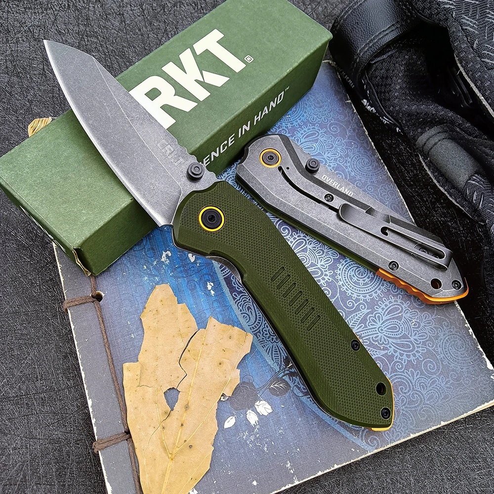Mới CRKT6280 gấp túi EDC 8Cr13Mov Blade G10 xử lý