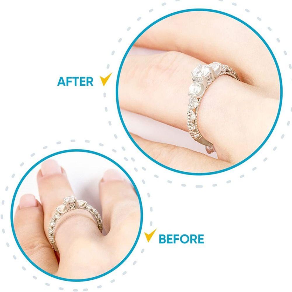 VANES1 Nhẫn Trong Suốt Đơn Giản Có Thể Điều Chỉnh Kích Thước Dành Cho Nam Và Nữ