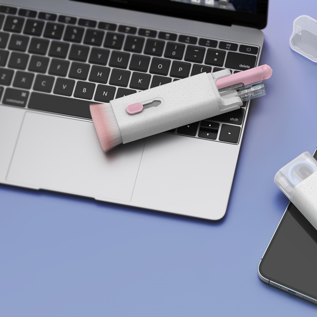 1 Bộ Bàn Chải Làm Sạch Tai Nghe 7 Trong 1 Lông Mềm Tiết Kiệm Sức Lao Động