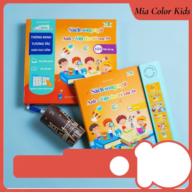 { PHIÊN BẢN ĐẶC BIỆT 2023 } Sách Điện Tử Song Ngữ Thông Minh Anh Việt Giúp Bé Học Tiếng Anh Tiếng Việt (Bé Từ 1-7 Tuổi).