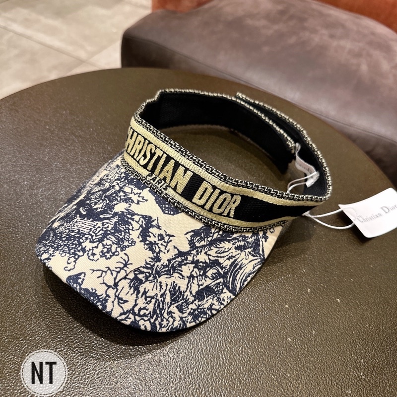 Mũ hở chóp Dio hoạ tiết, thiết kế thời trang, hàng quảng châu cao cấp ms12255