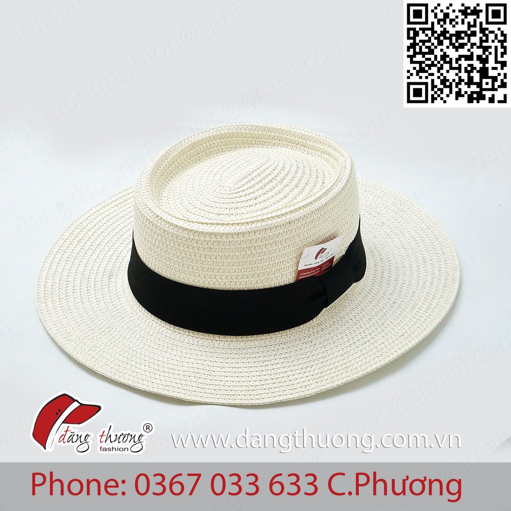 Mũ nón phớt cói cứng fedora gaucho thời trang sành điệu cao cấp