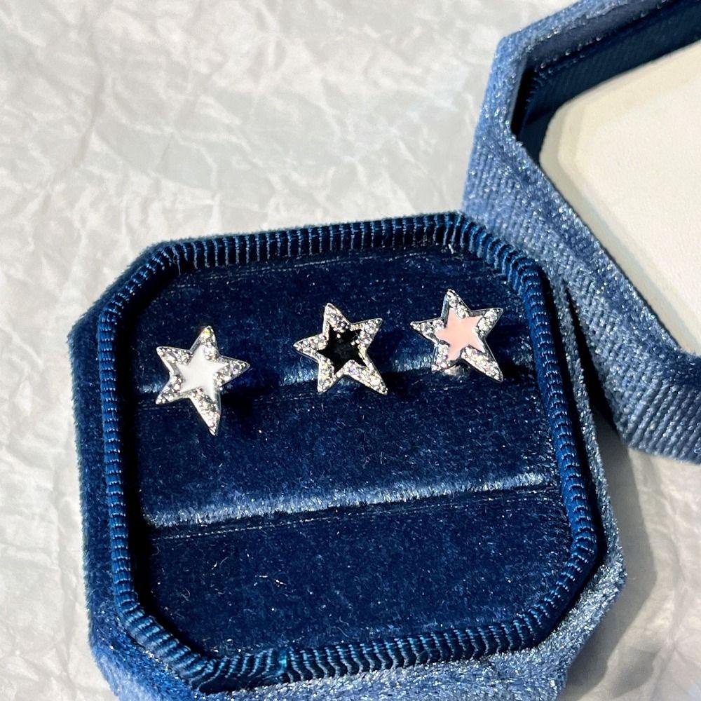 BACK2LIFE Bông Tai Ngôi Sao Năm Cánh Thời Trang Hàn Quốc