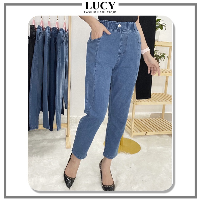 Quần jean nữ LUXY V291 cạp chun chất đẹp co giãn 4 chiều đủ size từ 40kg-80kg