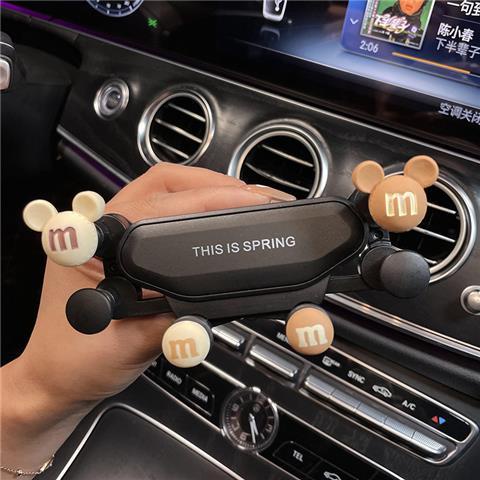 Giá Đỡ Điện Thoại Gắn Taplo, Kính Lái Ô Tô Gắn Hoạ Tiết Hoạt Hình Dễ Thương