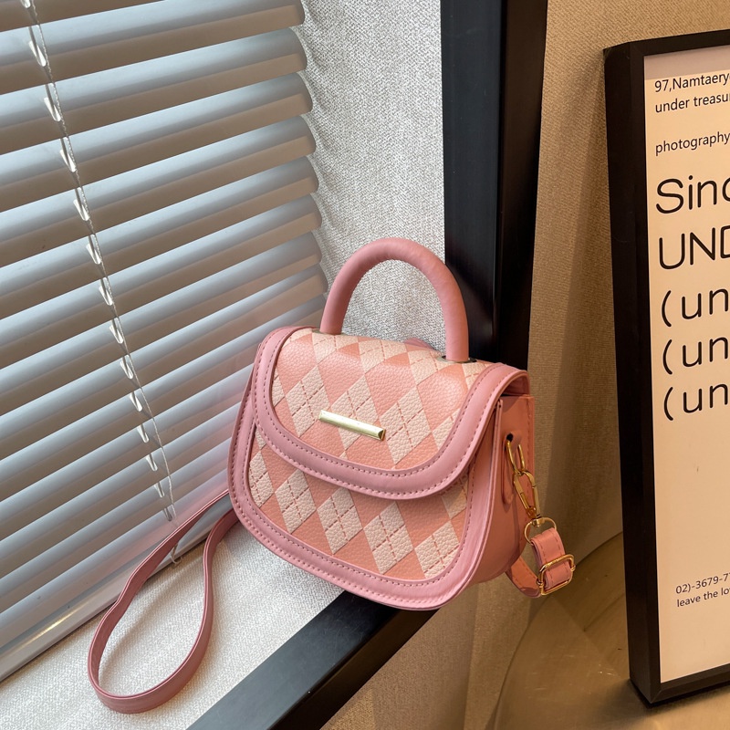 Túi Đeo Chéo Hình Thoi Đơn Giản Thời Trang Mùa Xuân 2023 Phong Cách Phương Tây