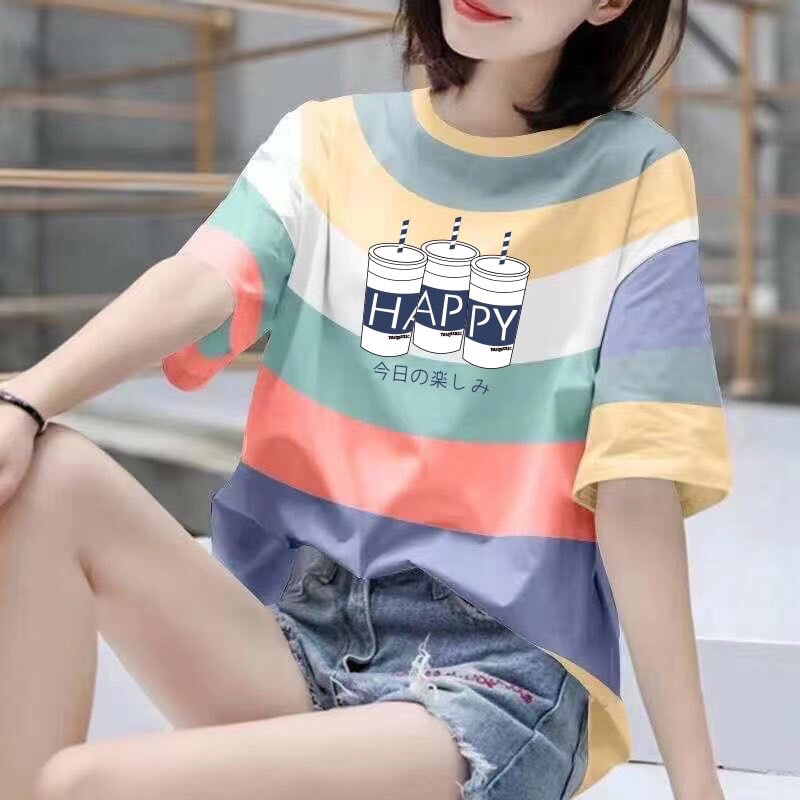 Áo thun nữ tay ngắn áo phông rộng co giãn 4 chiều đẹp dễ thương thoả mái phù hợp tuổi teen khi mặt hằng ngày