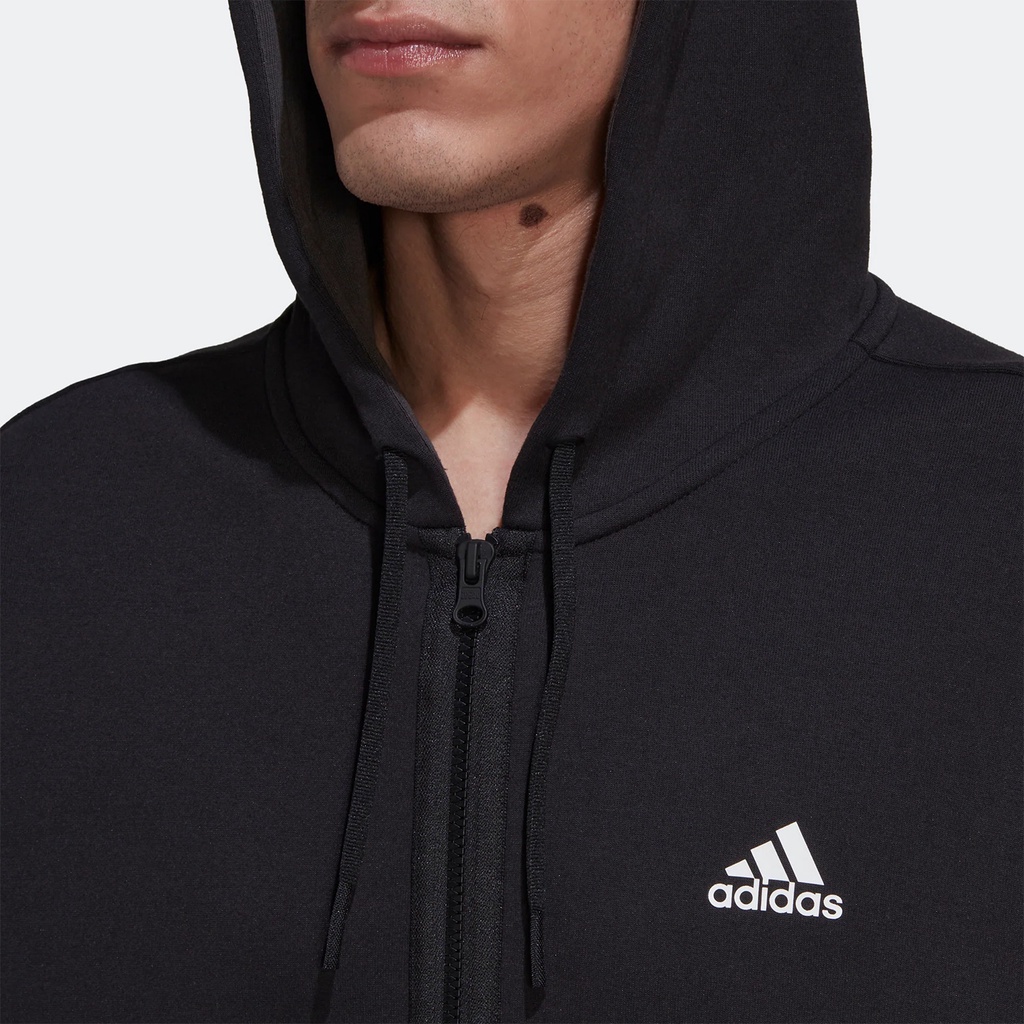 Áo khoác adidas nam áo khoác thể thao dệt kim có mũ trùm đầu thoải mái