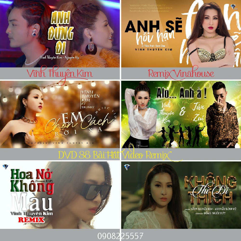 Dvd Video VĨNH THUYÊN KIM Remix Vinahouse Nonstop Dance