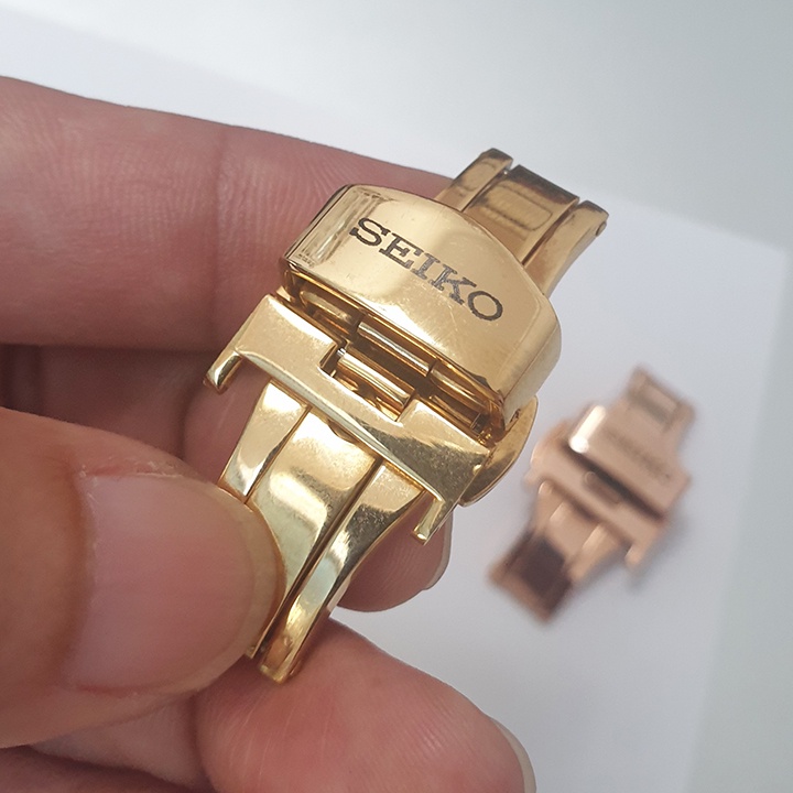 Nhiều kiểu khoá cho dây da đồng hồ Seiko, tuỳ chỉnh logo khác vui lòng liên hệ shop - K2301