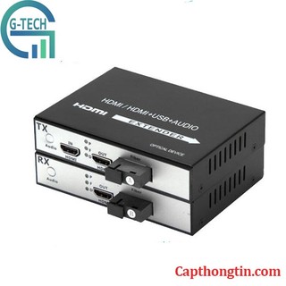 Bộ chuyển đổi hdmi sang cáp quang có usb 1080p