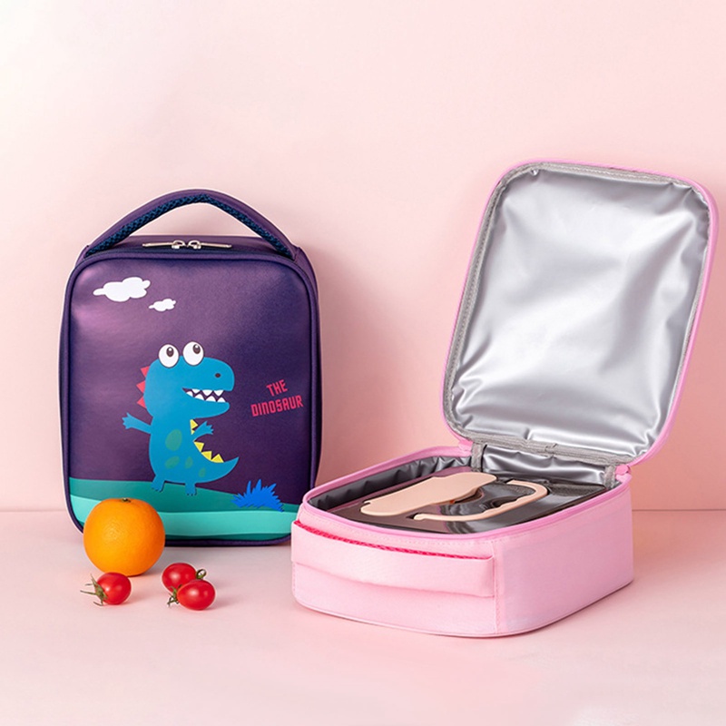Túi Đựng Hộp Cơm Trưa Giữ Nhiệt Mini Thiết Kế Tiện Lợi Dễ Dùng Cho Bé