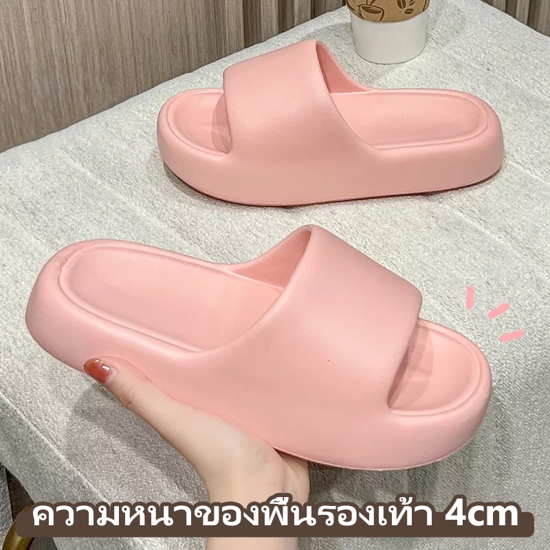 Dép nữ JINSHIHUI ZY220243 36Z230909 đế bánh mì thời trang thoải mái phong cách Hàn Quốc