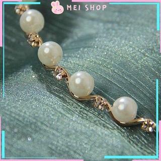 Bờm Cài Tóc Đính Đá Hạt Ngọc Trai Phong Cách Tiểu Thư